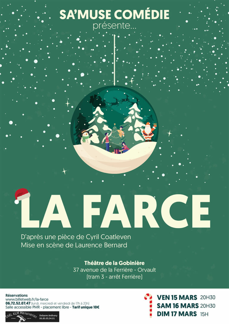 Paulgau - Affiche théâtre La Farce